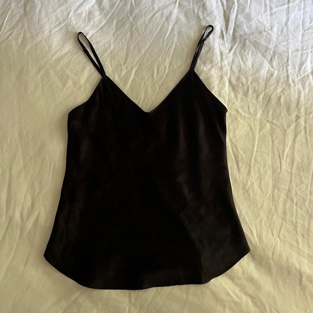 Reformation Black Silk Cami